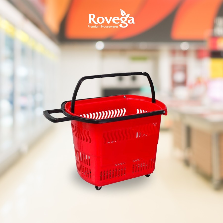 Rovega Premium Keranjang Belanja Troli / Trolley Basket BAS-01-image